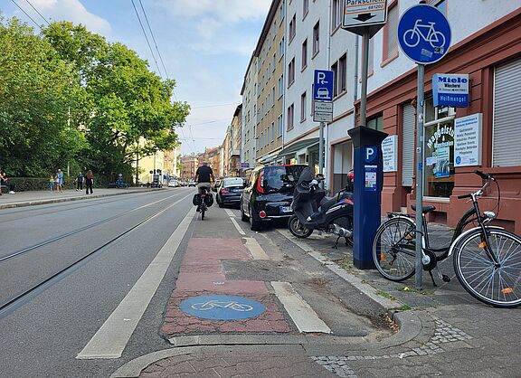 Foto der Seckenheimer Straße in Mannheim